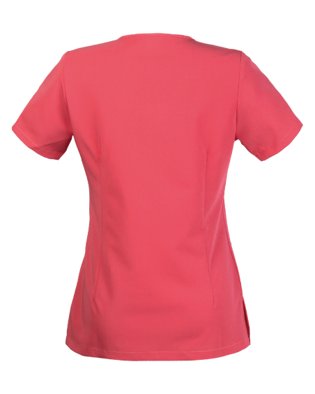 304V Medical Work Tunic (salmon) - back