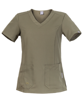 304V Medical Work Tunic (olive green) - front