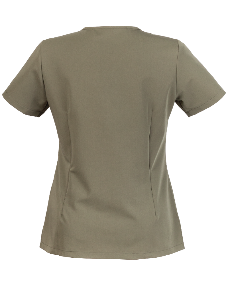 304V Medical Work Tunic (olive green) - back