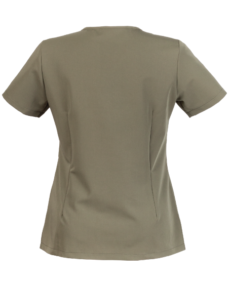 304V Medical Work Tunic (olive green) - back