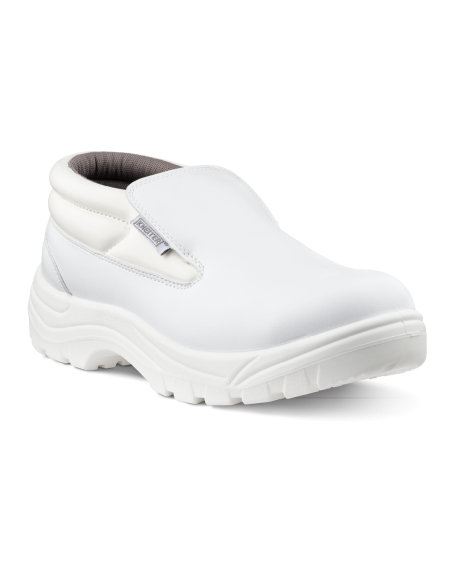 Trzewiki ochronne Haccp Albi, białe robocze — przód buta